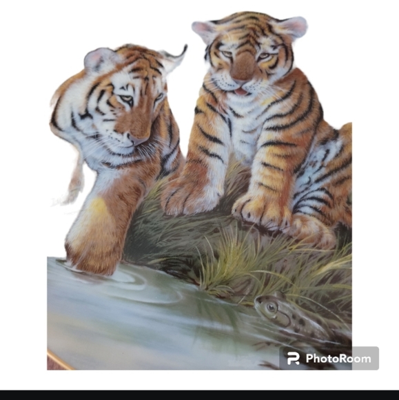 Collectors Tiger plates 2 plates included - Picture 3 of 6